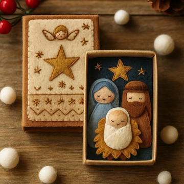 Handmade Christmas Nativity Felt Kit