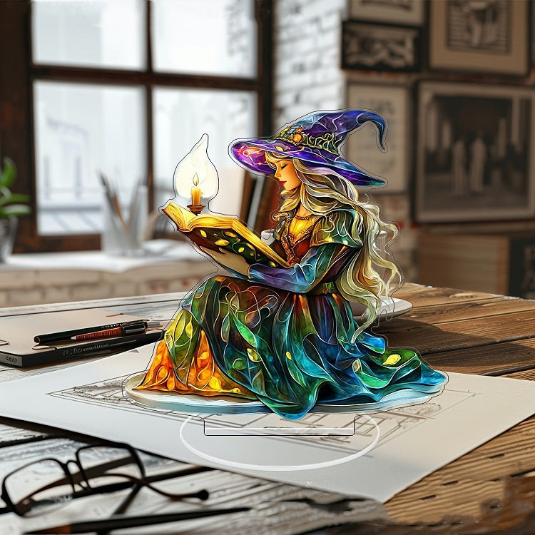 Enchanting Witch Reading Acrylic Standee