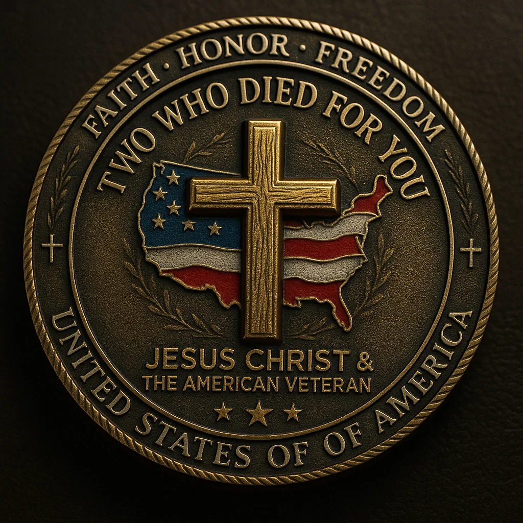 “Two Who Died for You” – Faith and Freedom Commemorative Coin