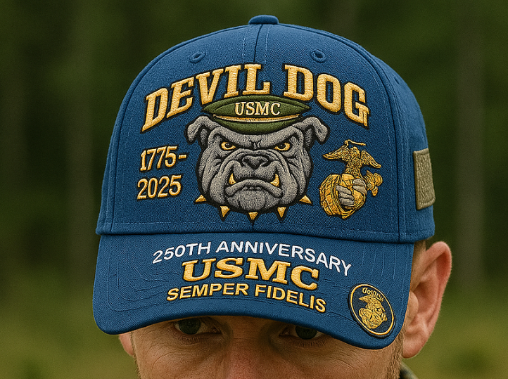 USMC 250th Anniversary Devil Dog Cap